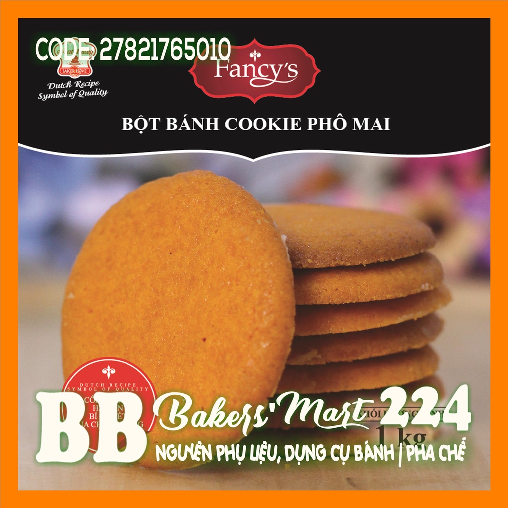 Bột trộn sẵn bánh COOKIE PHÔ MAI hiệu FANCY - Gói 1kg