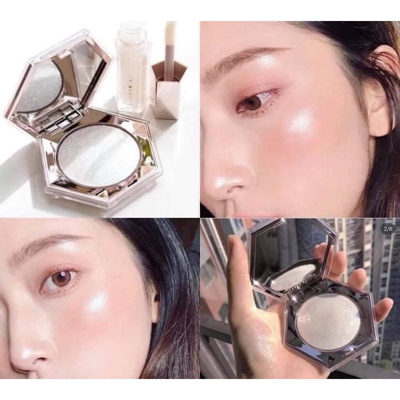 (Sẵn)Set Fenty Highlight và son bóng