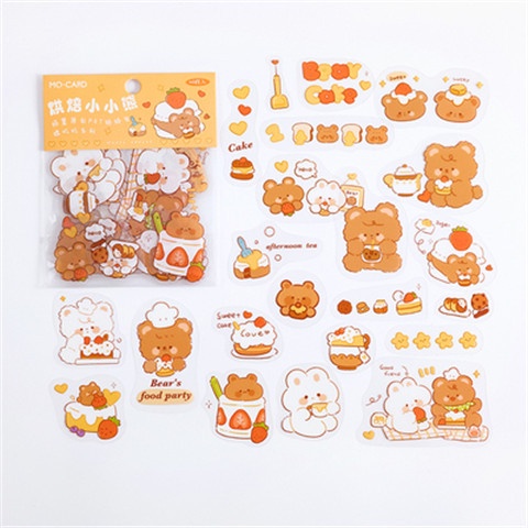 Miếng Dán Trang Trí Sổ Tay Chống Thấm Nước Hình Động Vật Dễ Thương diy