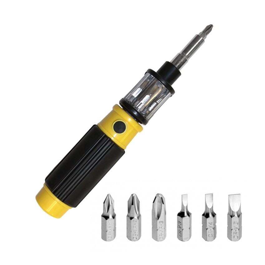 Bộ tua vít đổi đầu thông minh 6 trong 1 tiện lợi cho các sửa chữa cá nhân trong gia đình