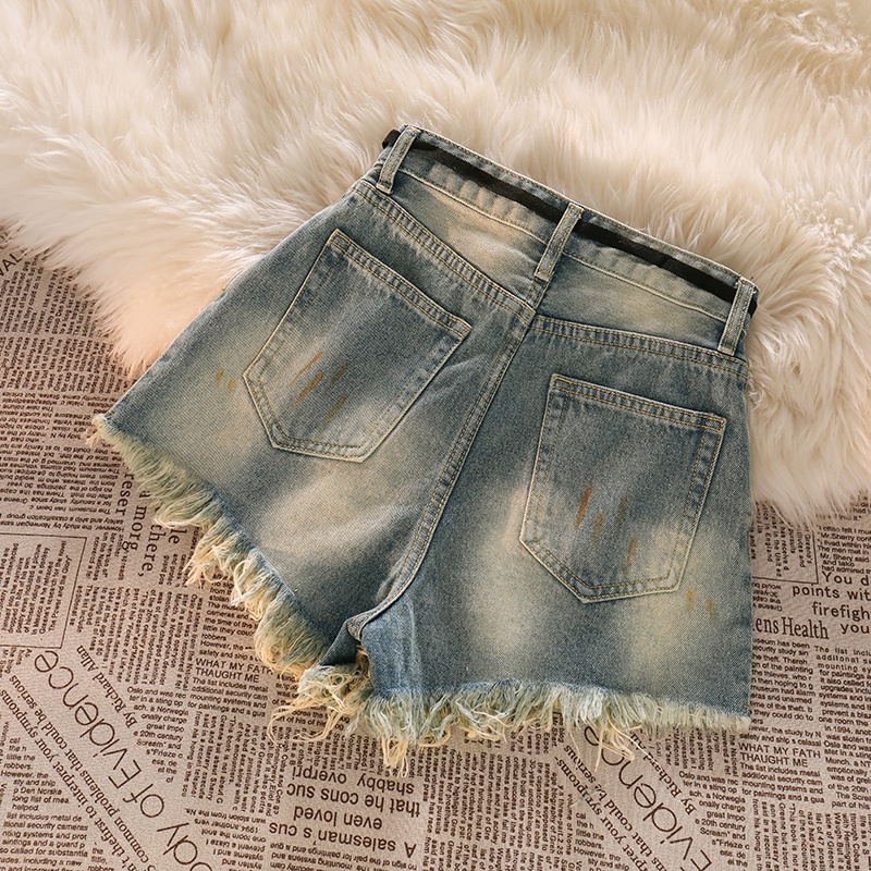 NUZIRO  Áo tay loe/ áo cộc tay/ quần short denim  năng động hợp thời trang