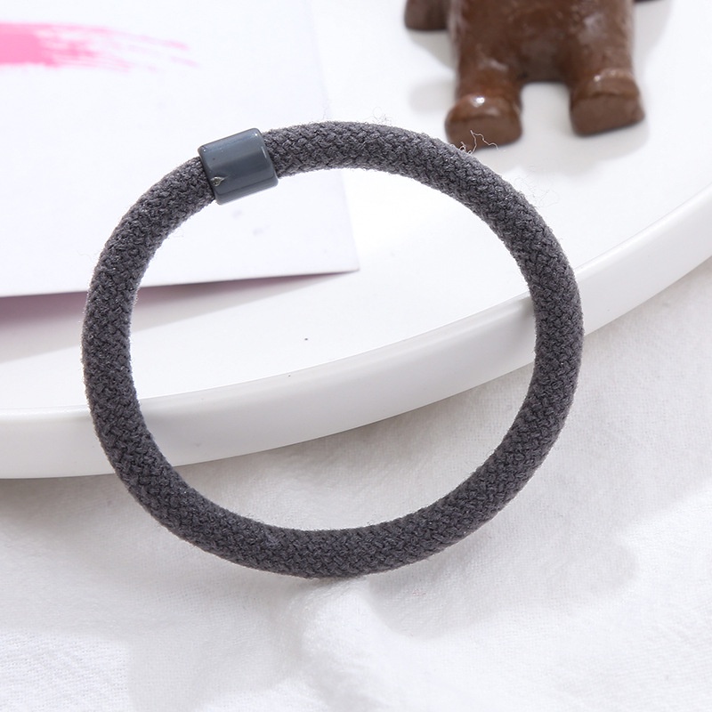 Dây Buộc Tóc Cao Su Co Giãn Màu Trơn Đơn Giản Cho Nữ