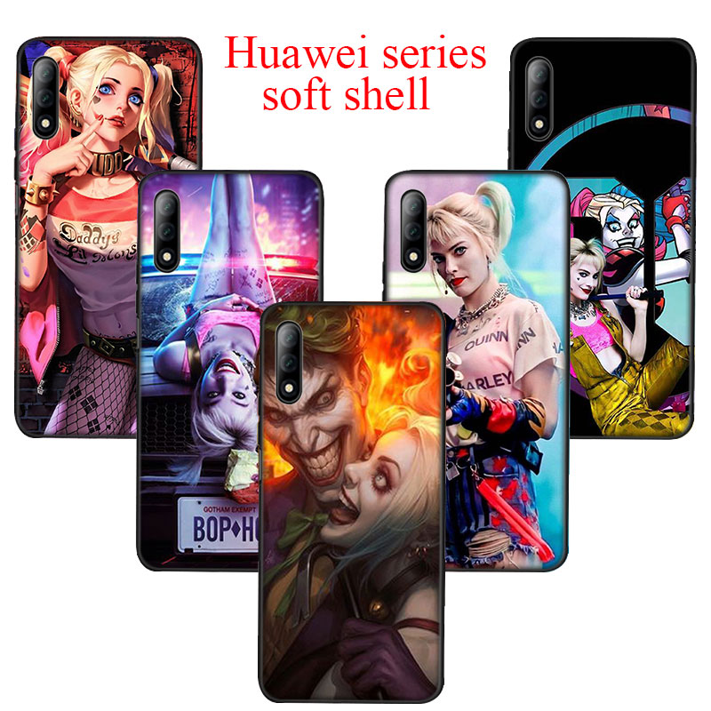 QD26 Harley Quinn Soft Silicone Case for Huawei Y5 Y6 Y7 Y9 Prime 2018 P9 Lite Smart 2019