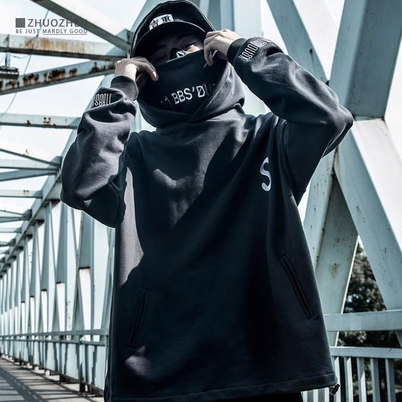 Áo khoác nam thời trang thu đông 11bbsdusk Áo Hoodie liền mũ cổ cao phong cách ins Thương hiệu Thời Trang Hip Hop dáng rộng thời trang thu đông | BigBuy360 - bigbuy360.vn