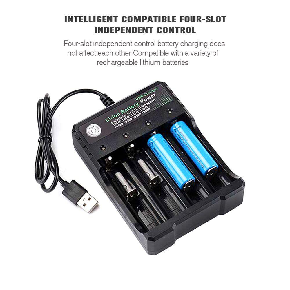 Bộ Sạc Pin Lithium Kép AC 110V 220V 18650 / 18500 / 16340 / 14500 / 26650 Cho Sạc 18650