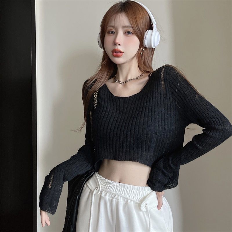 Áo Thun Lửng Tay Dài Phong Cách Mới Dành Cho Nữ