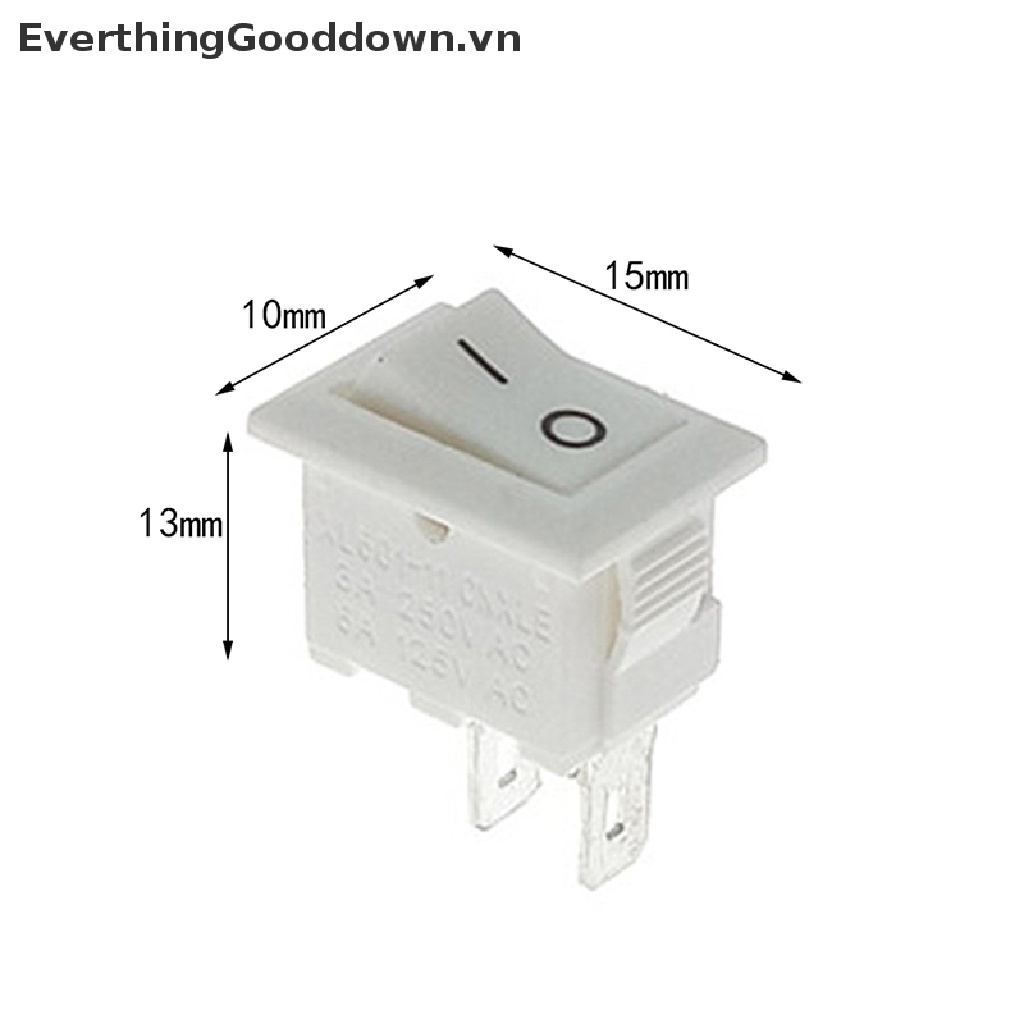 1 Công Tắc Bật / Tắt Mini 10 * 15mm 2Pin ON / OFF Cho Xe Hơi / Tàu Thuyền