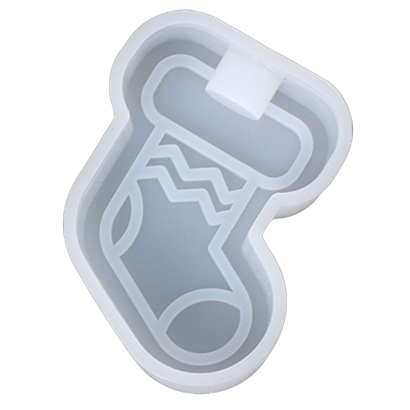 Khuôn Silicone Làm Đồ Trang Trí Cây Thông Giáng Sinh Hình Chiếc Tất DIY Cr