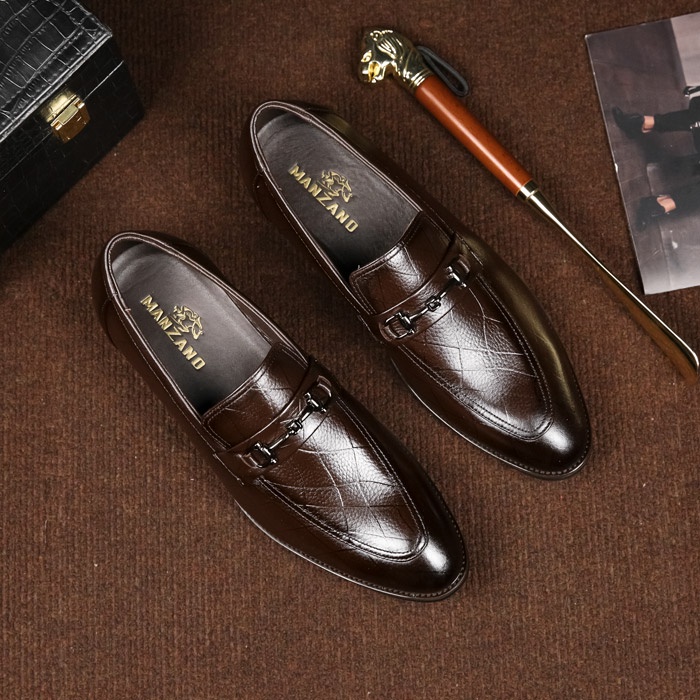 Giày nam đẹp da thật Manzano kiểu dáng thời thượng đẳng cấp M66601