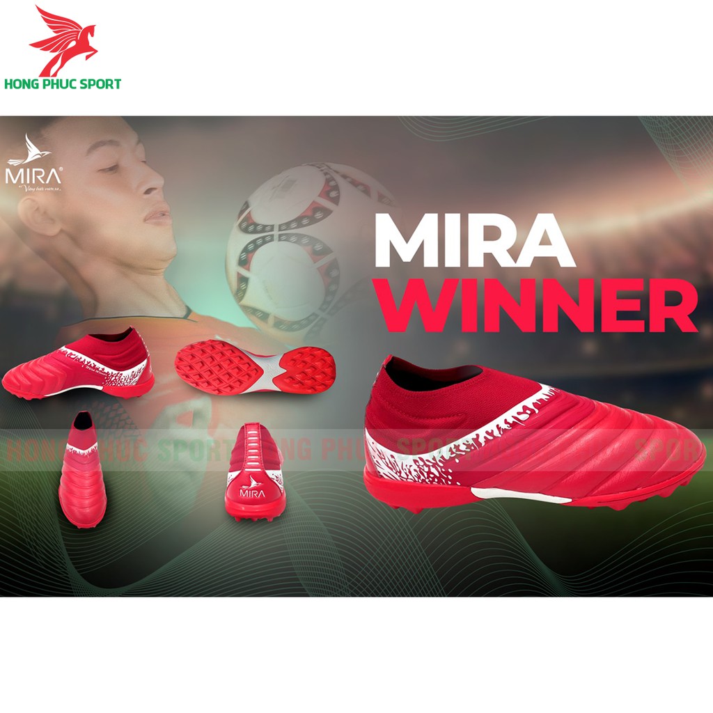 GIÀY ĐÁ BÓNG SÂN CỎ NHÂN TẠO CỔ LỬNG THƯƠNG HIỆU MIRA WINNER