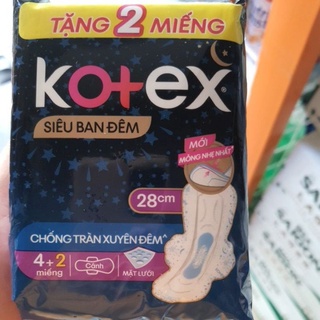 KOTEX SIÊU BAN ĐÊM 28CM VÀ 35CM