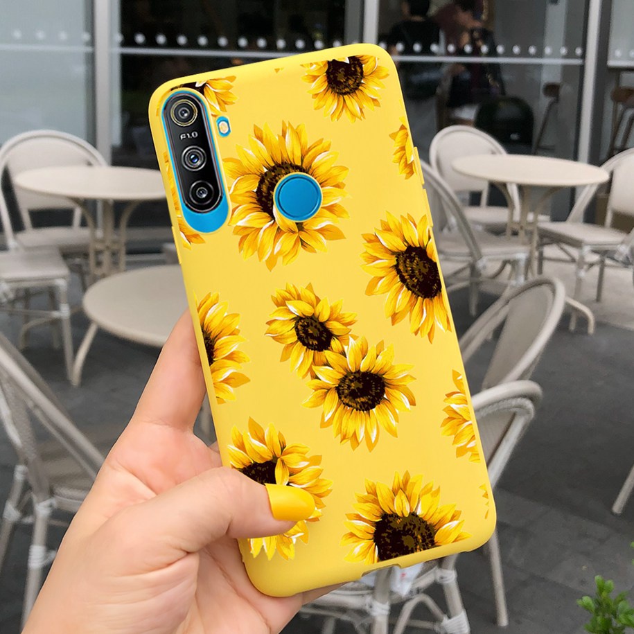 Ốp điện thoại dẻo họa tiết hoa xinh xắn thời trang dành cho REALME C3 3 PRO C3 RMX2021 RMX2020 3 PRO 3