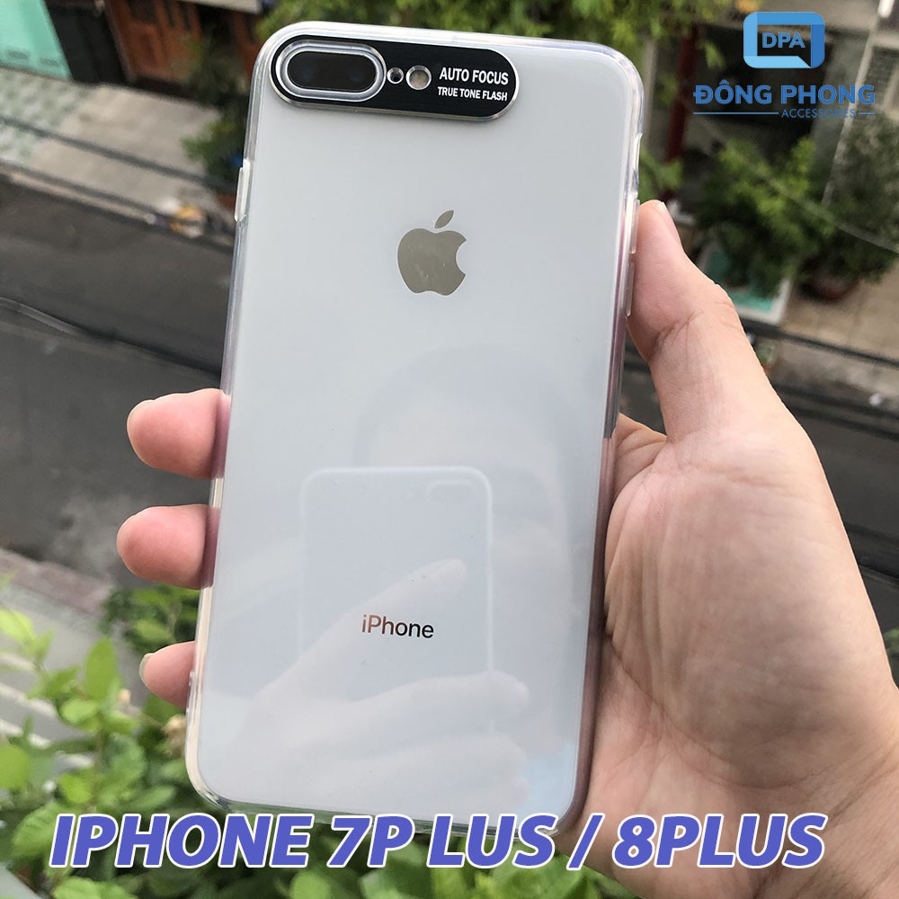 Ốp Lưng iPhone 7 Plus / 8 Plus Viền Nhôm Bảo Vệ Camera Siêu Đẹp