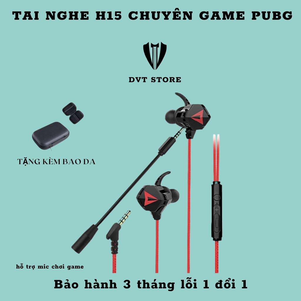 [Chuyên Game Pubg] Tai Nghe Chính Hãng H15 - Chuyên Game Không Vọng Mic