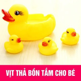 💓FREESHIP💓 Set 4 Vịt Mẹ Và Vịt Con Thả Hồ Bơi Cho Bé