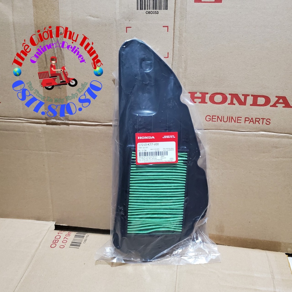 Lọc gió SH 2017-2019 zin mới chính hãng Honda Việt Nam - 17210-K77-V00