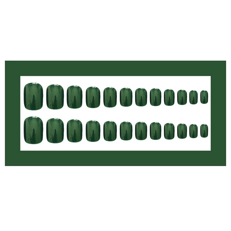 Set 24 móng tay giả màu sắc xinh xắn