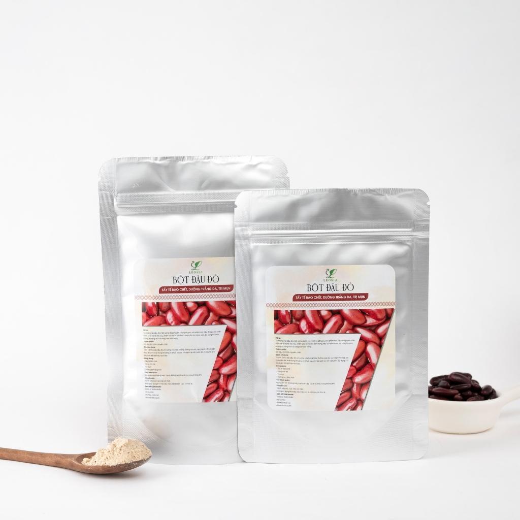 Bột Đậu Đỏ đắp mặt nạ Leosia nguyên chất 100G | 100% Hữu cơ