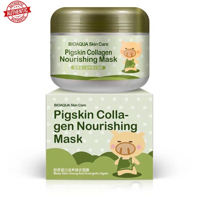 [Mã giảm giá] 🐽 Mặt Nạ Collagen Tươi Bì Heo No.BQY0504 Pigskin Colla-gen Nourishing Mask Bioaqua Dưỡng Và Tái Tạo Da -W