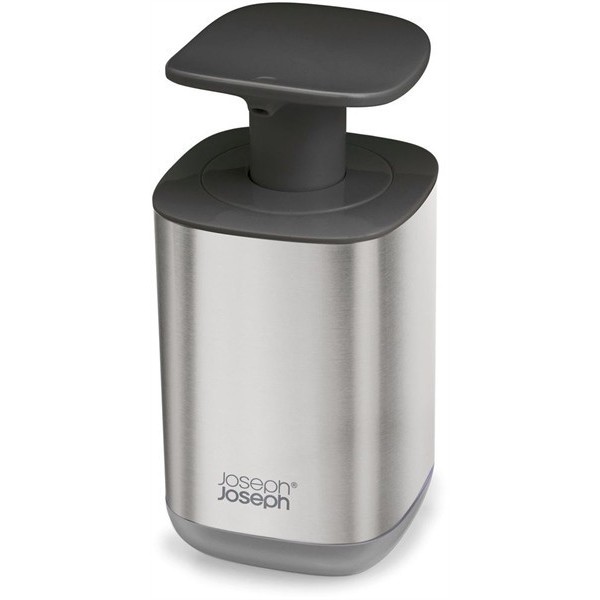 Bình đựng xà phòng Joseph Joseph 85164 Presto™ Edelstahl Hygienischer Seifenspender - Grau VE 4 (màu inox)