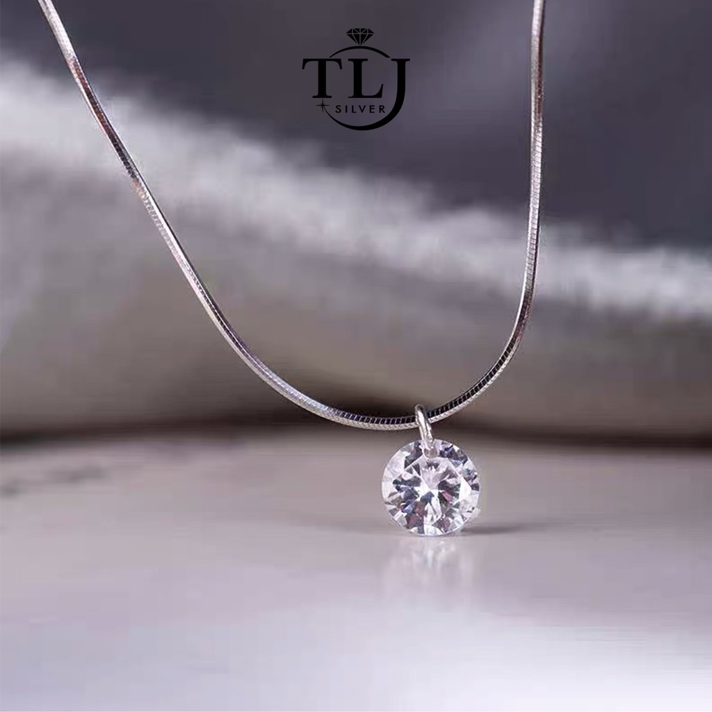 Dây chuyền bạc tlee, vòng cổ mặt nụ đá - TleeJewelry