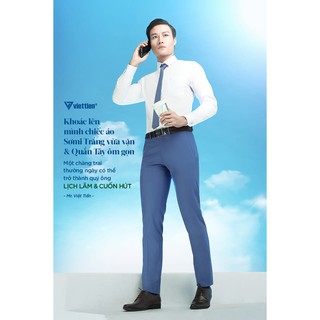 [FREE SHIP- SALE 10%] [ CAM KẾT CHÍNH HÃNG] áo sơ mi nam trắng dài tay việt tiến