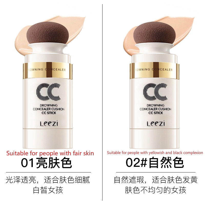 LEEZI Make Up Mushroom Air Cushion BB Cream Concealer Long Lasting Brightening Skin CC Cream