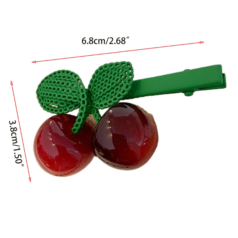 Kẹp Tóc Nữ Hình Trái Cherry Thời Trang