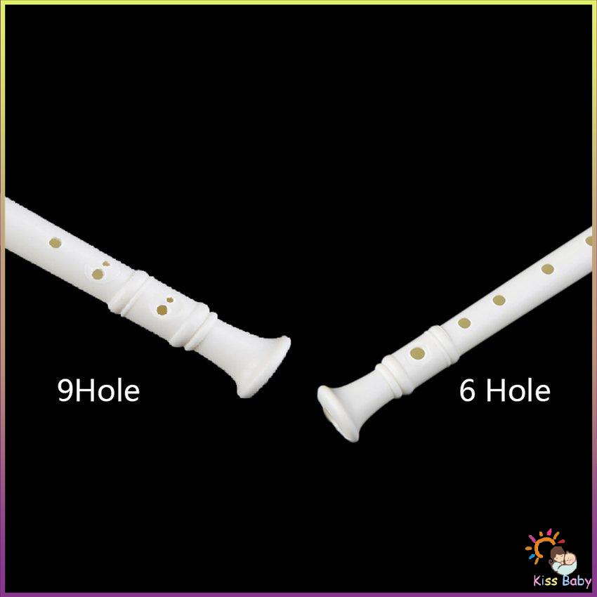 Nhạc cụ làm bằng nhựa ABS màu trắng cho trẻ em Máy ghi âm nhạc Soprano Sáo dài