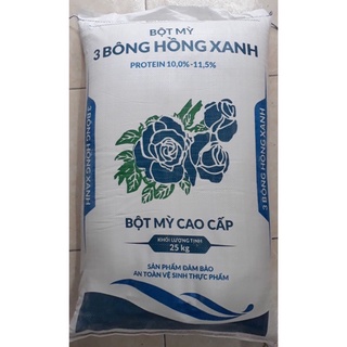 Bột mì Bông Hồng Xanh 1kg (bột số 11) tách lẻ từ bao 25kg