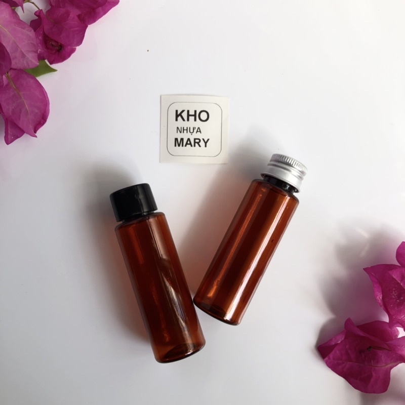 CHAI CHIẾT MỸ PHẨM NHỎ MÀU NÂU/ Trắng 30ml - Chai nhựa Rỗng xịt giọt, xịt sương , nắp nhọn, nắp bật , nắp nhôm vặn