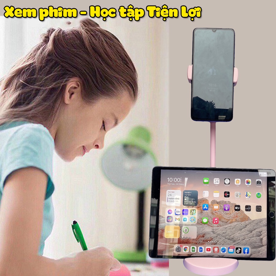 [TẶNG STICKER] Giá đỡ điện thoại để bàn livestream, giá đỡ Ipad xem video Quay Phim Ghi Hình Đa Dụng QH18 - QUEENHOUSE