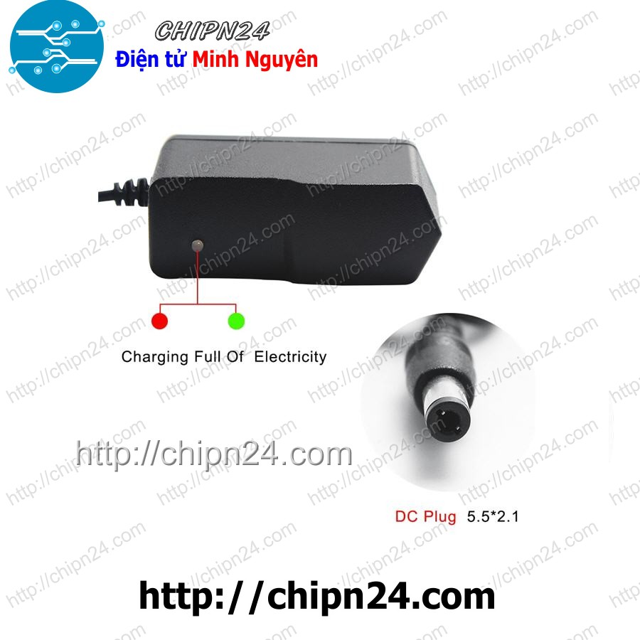 [2 CÁI] Nguồn Adapter Sạc 4.2V2A có đèn báo đầy