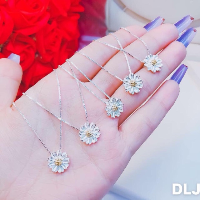 Dây chuyền cúc hoạ mi - LINH'S MIU SILVER - Dây chuyền nữ bạc ta