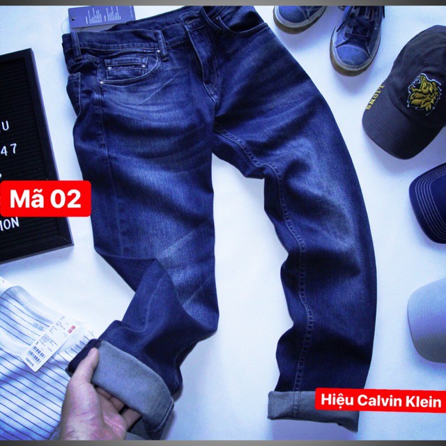 [Hàng Hiệu] [Mẫu mới] Quần Jean thun nam Calvin Klein Vnxk xịn Slim Fit