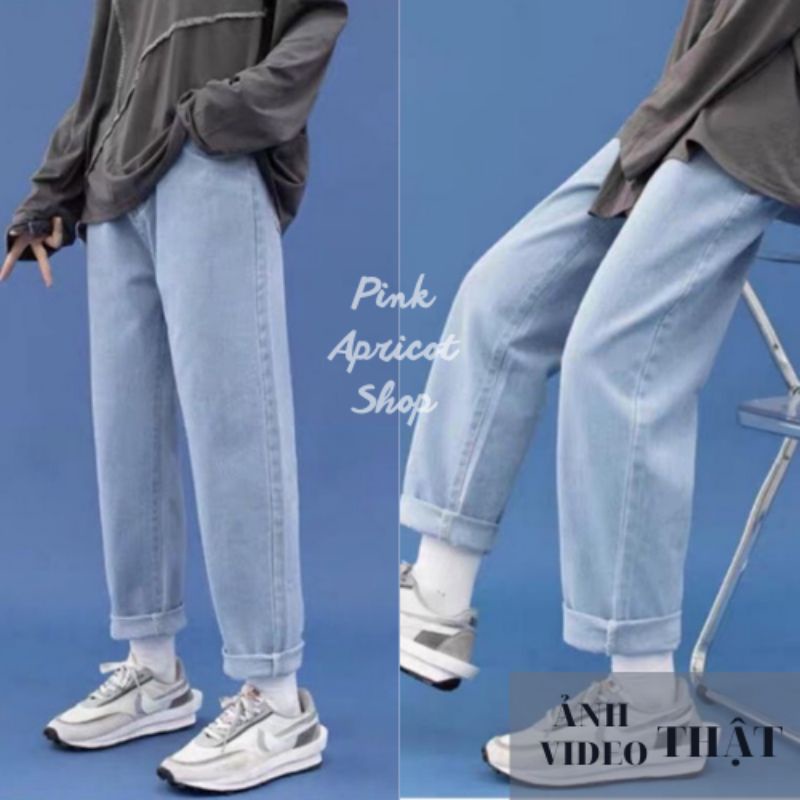 Quần jean bò baggy nam phong cách Hàn Quốc Pink Apricot Shop | BigBuy360 - bigbuy360.vn