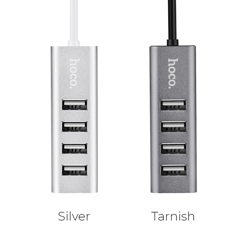 Hub 4 cổng USB Hoco HB1 : Hub 4 cổng USB 2.0 kết nối thiết bị ngoại vi (bàn phím, chuột, USB, ổ cứng di động)