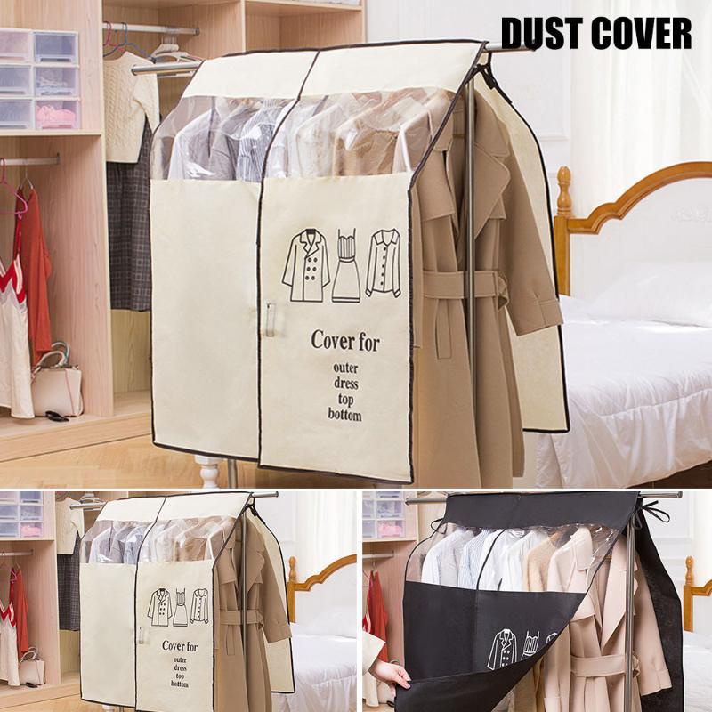 Mới Móc Treo Quần Áo Bằng Vải Không Dệt Chống Bụi Có Khóa Dán Tiện Dụng