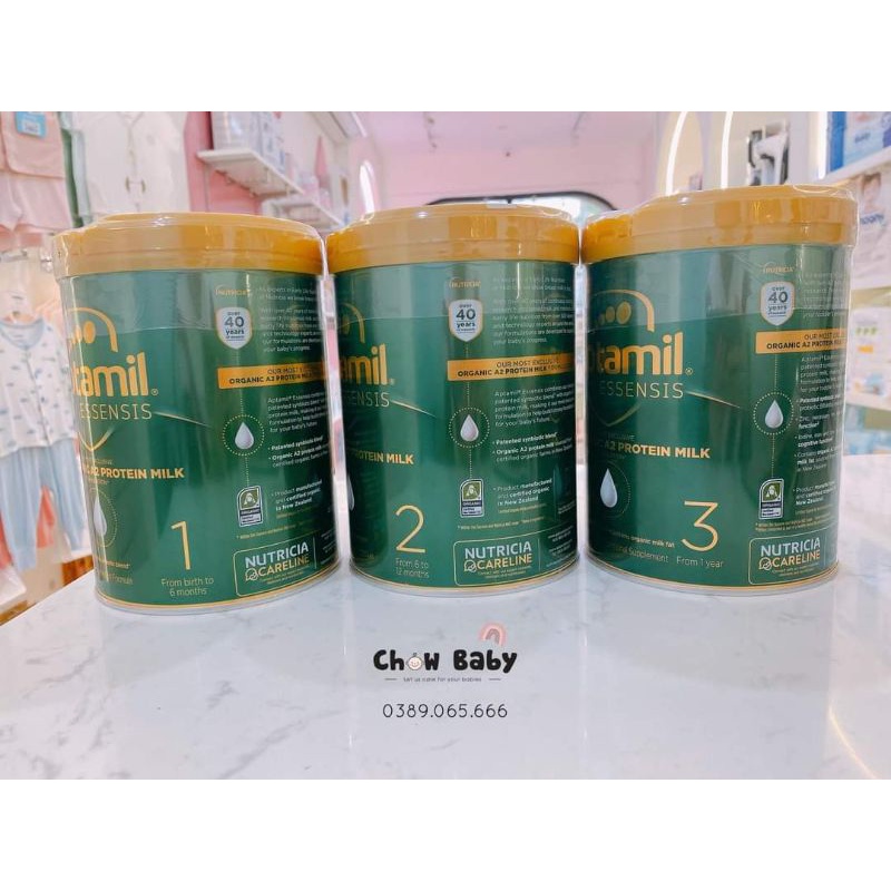Sữa bột Aptamil Essensis Úc đủ số 900gr sạch organic đạm A2