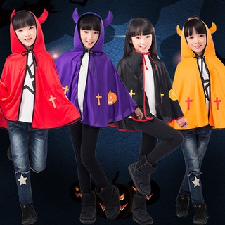 Áo choàng trẻ em Halloween có sừng