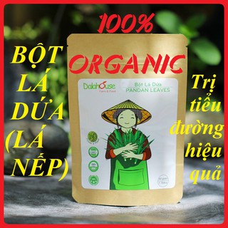 Bột lá dứa sấy lạnh dalahouse 50gr 100% organic - bột lá nếp