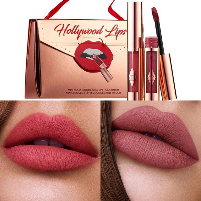 Set son kem lì CHARLOTTE TILBURY Hollywood Lips Lipstick Mini Set