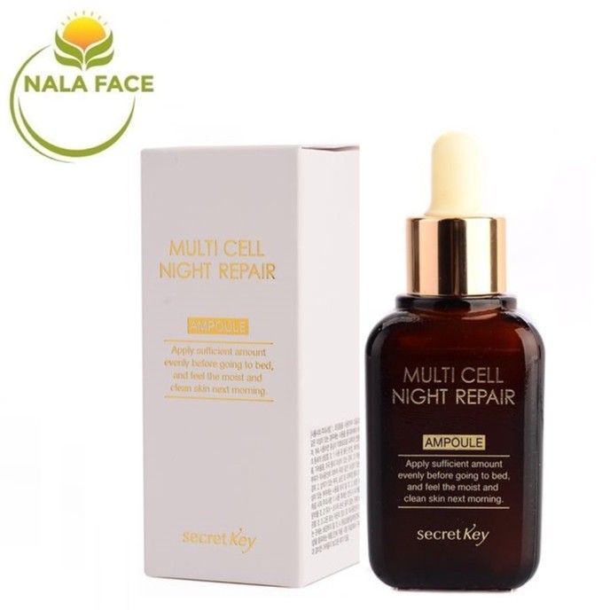 Huyết Thanh Dưỡng Trắng Phục Hồi Da Chống Lão Hóa Secret Key Multi Cell Night Repair Ampoule 50ml