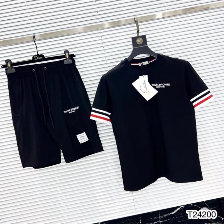 Bộ Nam Thom Browne Viền Tay Cao Cấp - Bộ Thom Browne Nam Chất Cotton