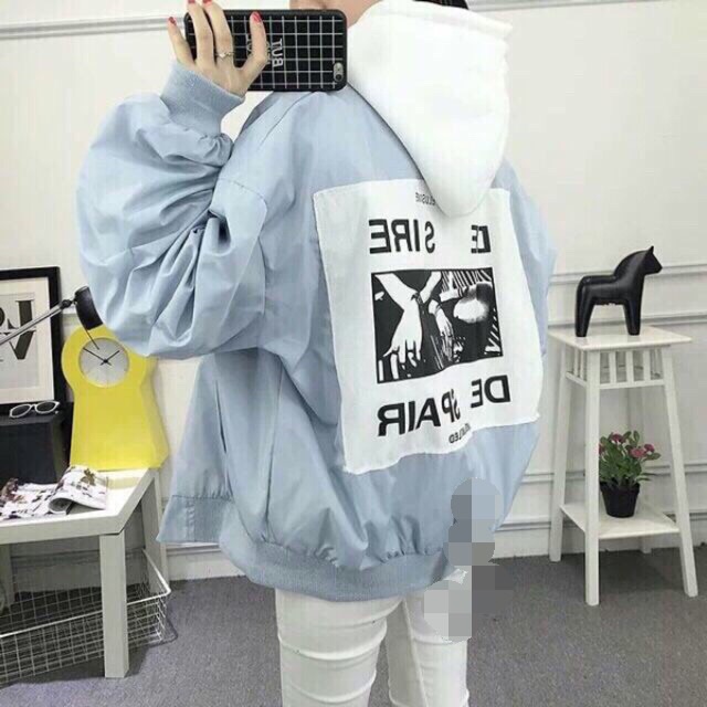 Áo khoác dù nam nữ in hình bàn tay Desire | BigBuy360 - bigbuy360.vn