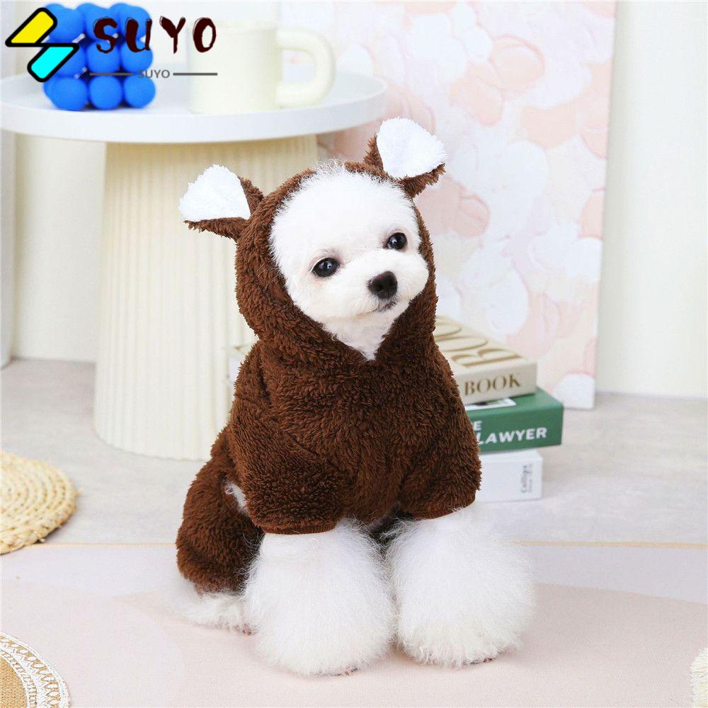 Suyo Áo Khoác Giữ Ấm In Hình Hoạt Hình Chihuahua Pug Dành Cho Cún Cưng