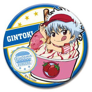 (ĐỒ ĂN) Huy hiệu IN HÌNH Gintama Linh hồn bạc anime chibi tiện lợi có giá đỡ