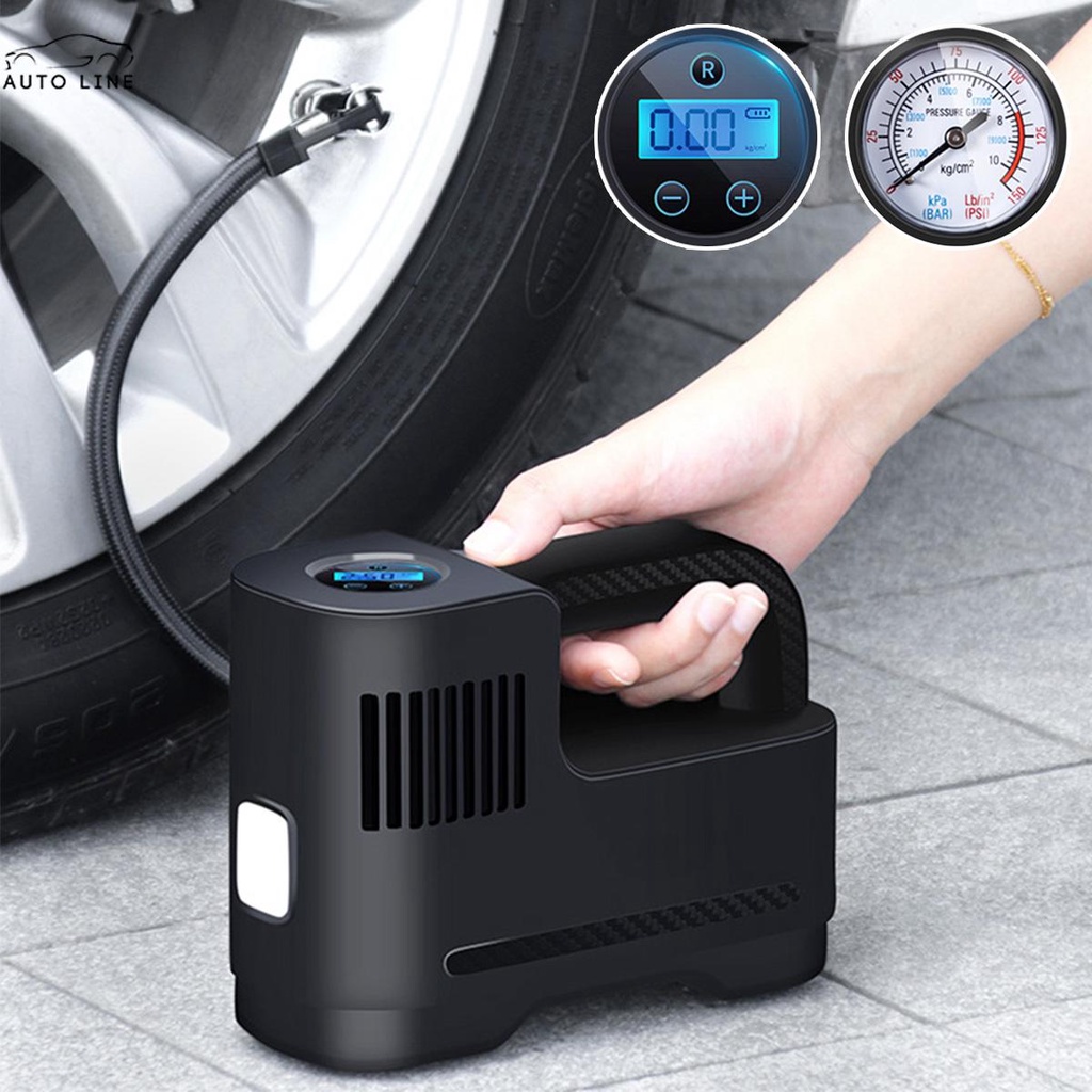 Máy Bơm Lốp Xe Không Dây 12V 120W 150PSI Có Đèn LED Eom1-Sshcyc8843