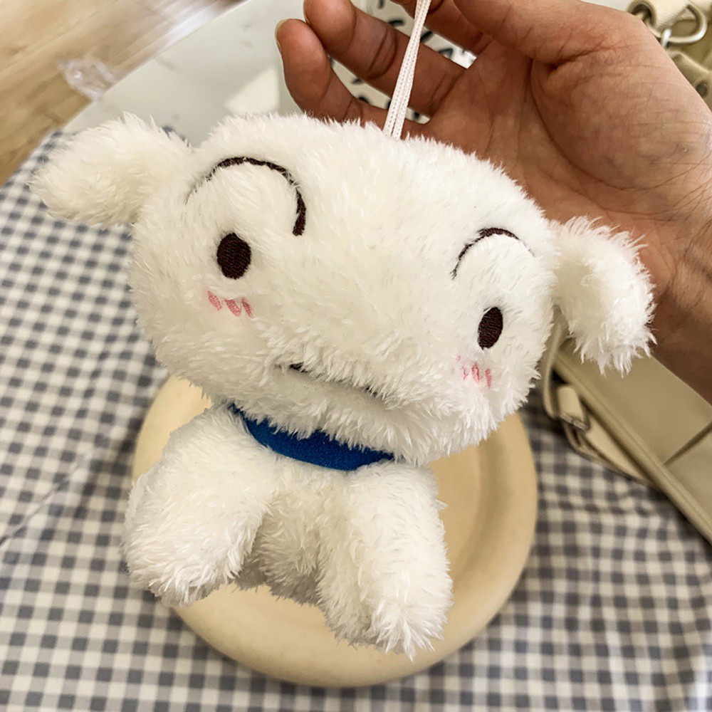 Móc khóa hình chú chó nhồi bông 13cm đáng yêu