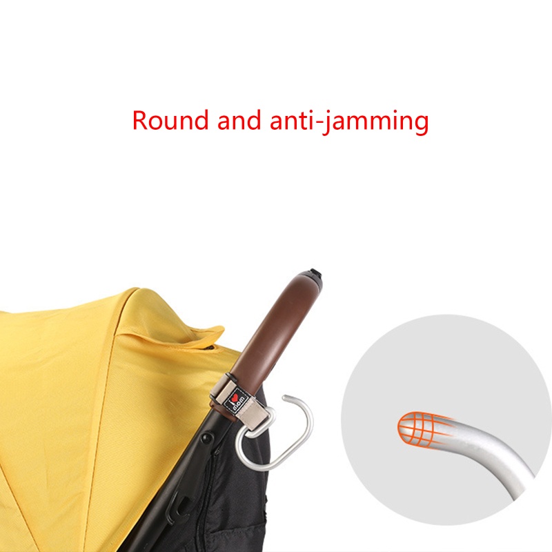 Móc Treo Đồ Gắn Xe Đẩy Em Bé Bằng Kim Loại Màu Nâu / Nâu Chống Biến Dạng